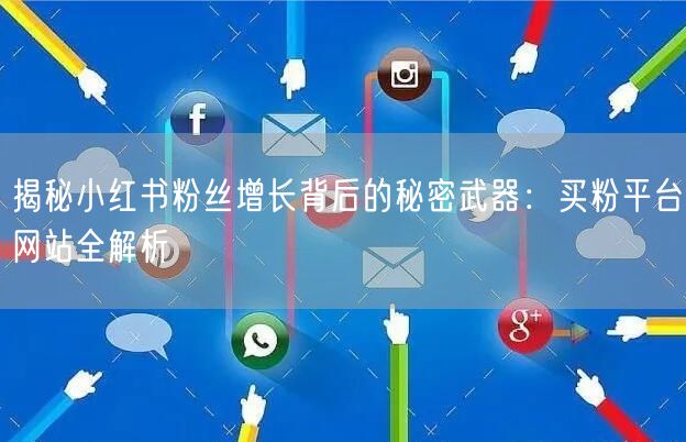 揭秘小红书粉丝增长背后的秘密武器：买粉平台网站全解析